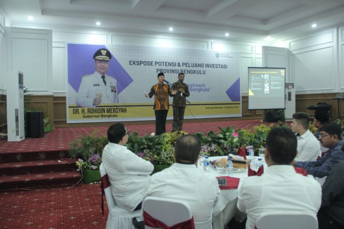 Gubernur Rohidin Ekspose Potensi dan Peluang Investasi Provinsi Bengkulu di Depan 37 Investor India.