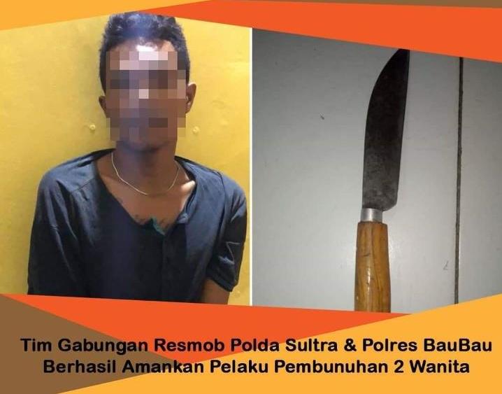 Dalam Waktu 24 Jam, Polres Baubau Berhasil Menangkap Pelaku Pembunuhan Dua Gadis Remaja