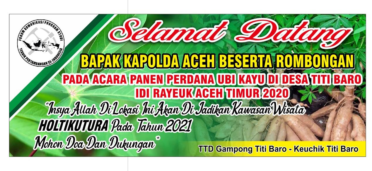 Kapolda Aceh Besok Direncanakan Panen Ubi Kayu Di Aceh Timur Berita Merdeka Online