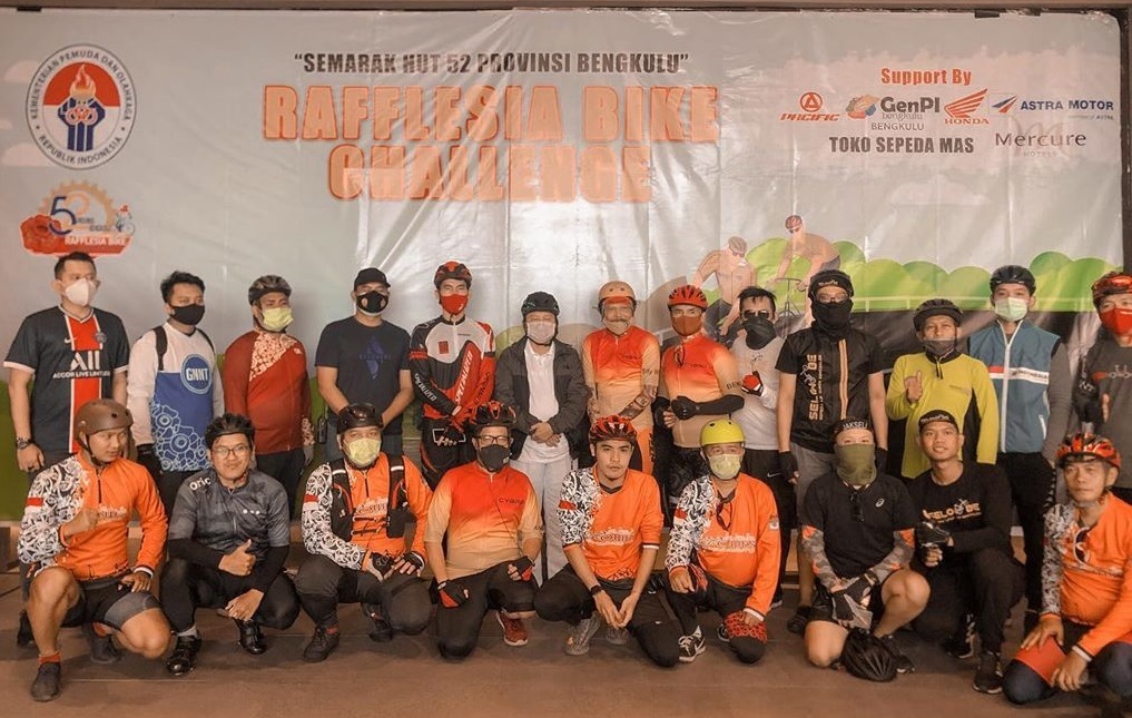 Gandeng Kemenpora, GenPI Bengkulu Berpatisipasi Sukseskan Rafflesia Bike Challenge 2020