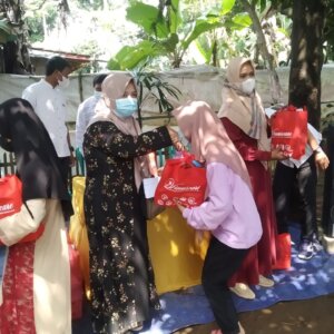 Yayasan Vinus Bogor Gandeng KRL Buana Dc 52 Gelar Santunan Anak Yatim di Wilayah Desa Cimande