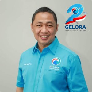 Kolaborasi Indonesia menuju 5 besar Dunia Tema Milad Partai Gelora Indonesia yang ke-2 Tahun