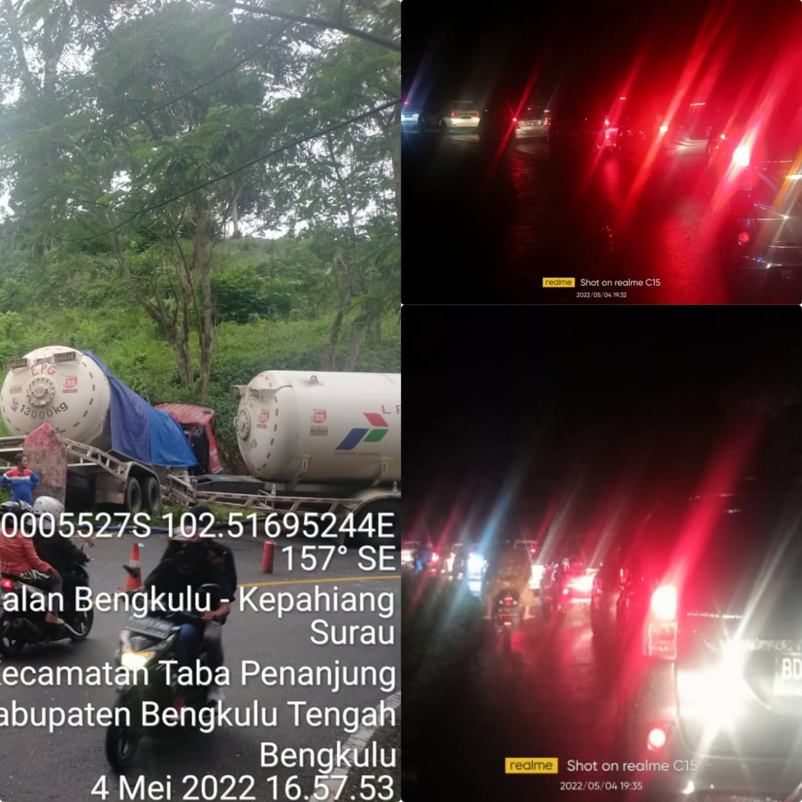 Evakuasi Mobil Elpiji Telah Selesai, Jalan Menuju Bengkulu dan Kepahiang Kembali Normal