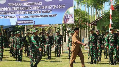 TMMD Reguler ke-115 Wilayah Kodim 0105 Aceh Barat Resmi di Mulai, "Ini Sasaran Fisik dan Non Fisik yang Akan di Laksanakan"