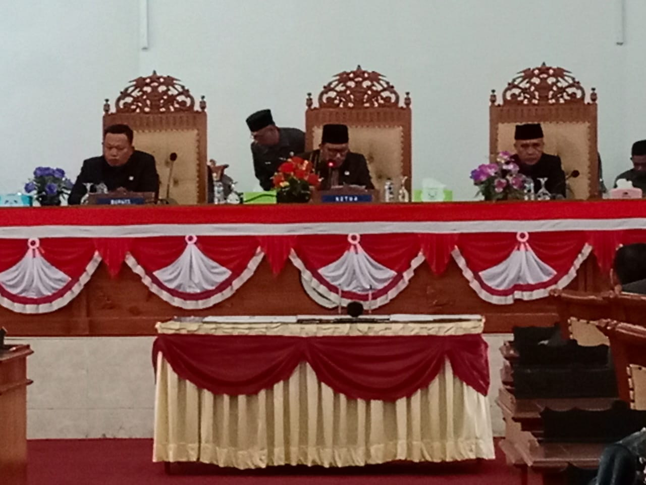 Paripurna DPRD Seluma Dengan Agenda Pandangan Umum Fraksi Terhadap Raperda APBD Tahun 2022