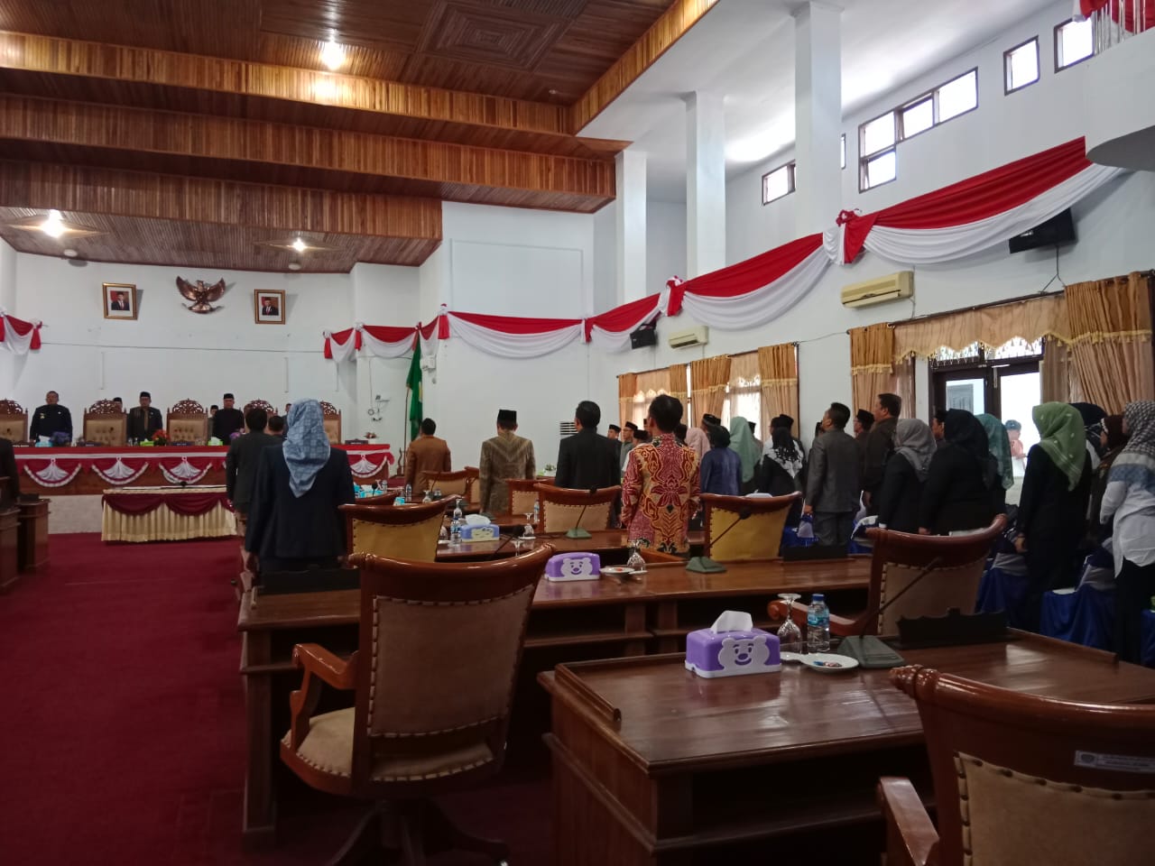 Paripurna DPRD Seluma Dengan Agenda Pandangan Umum Fraksi Terhadap Raperda APBD Tahun 2022