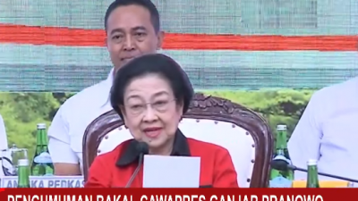 Ketum PDI-P Megawati Umumkan Ganjar-Mahfud Maju di Pilpres 2024