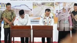 Pj Gubernur Sumsel Dan PJ Bupati Oku Meresmikan Pasar Tungku Jaya