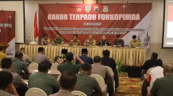 Bersama Forkopimda, Kapolresta Magelang Laksanakan Rapat Koordinasi Jelang Lebaran
