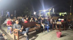 Dukung Timnas U-23 Indonesia,Polsek Katingan Tengah Nobar Bersama Masyrakat